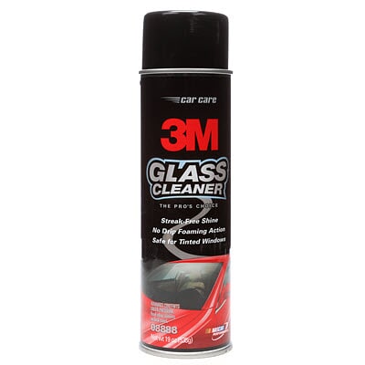 3M 7000000457 Glass Cleaner, 19 oz Container Aerosol Can Container, Solvent Odor/Scent, White, Liquid Form