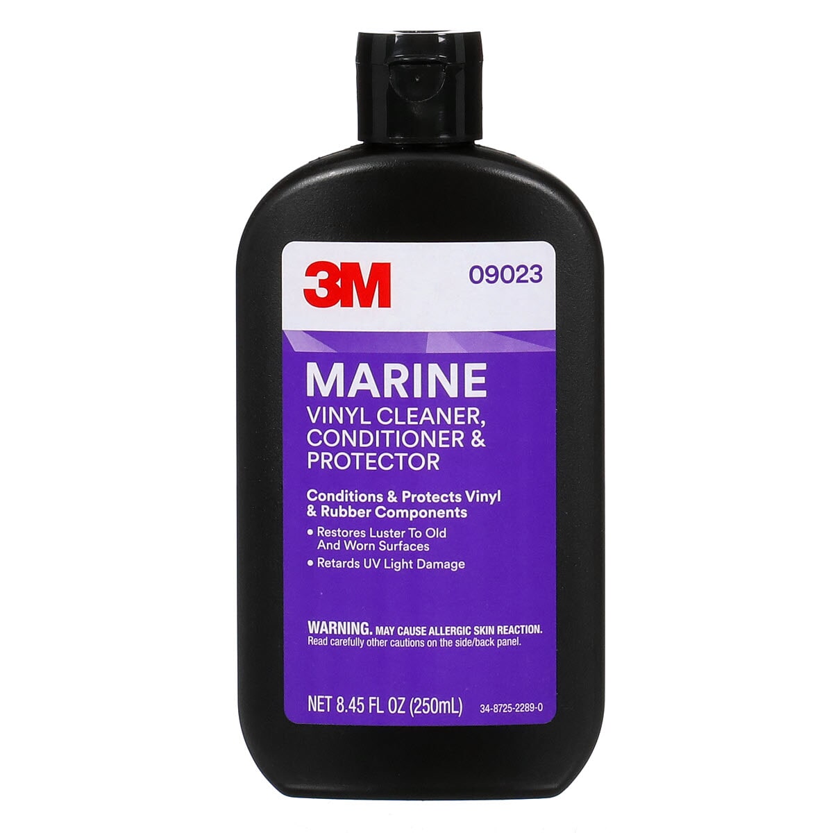 3M 7100005994 Marine Vinyl Cleaner/Conditioner/Protector, 8 fl-oz Container Bottle Container, Slight Odor/Scent, Off-White, Liquid/Viscous Form