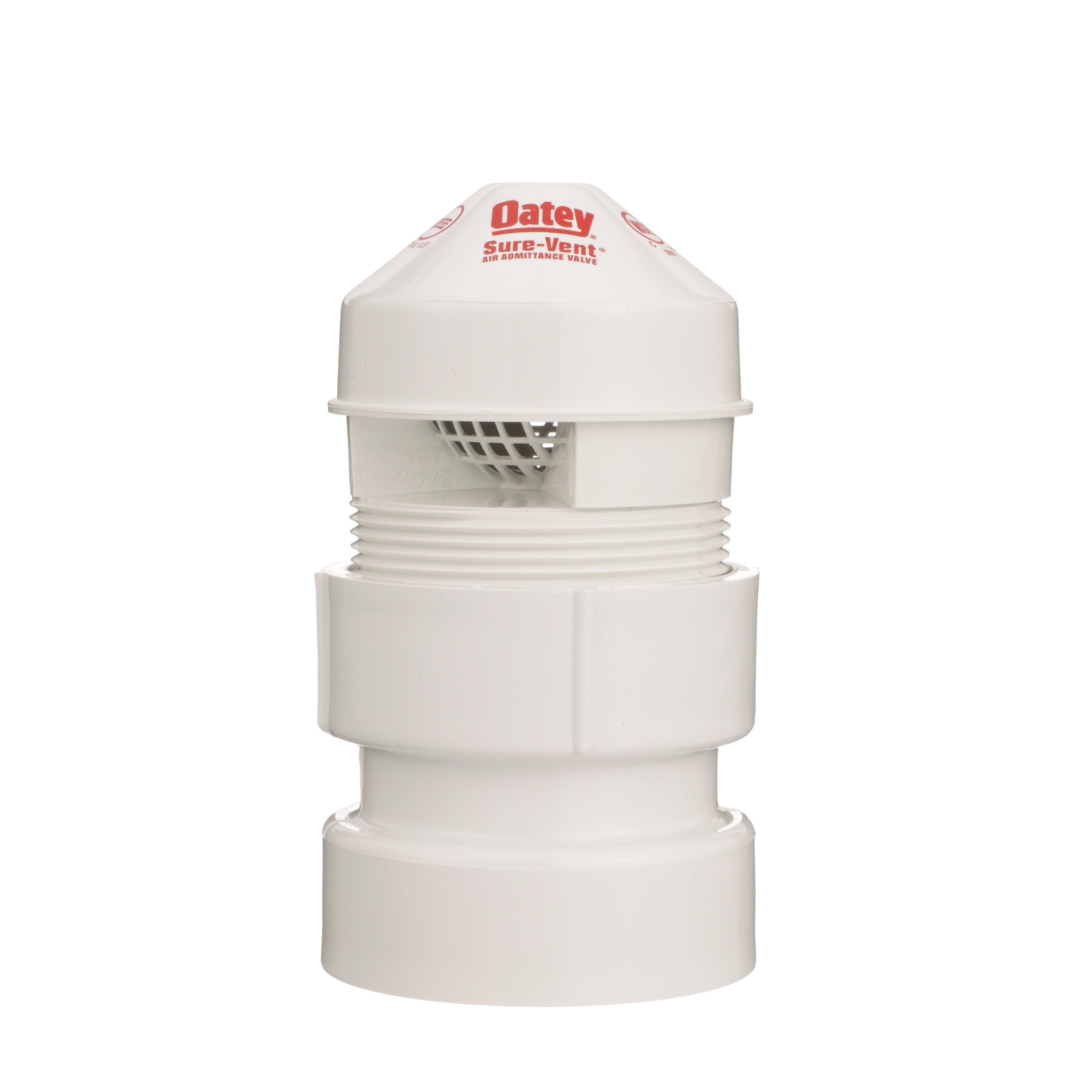 Oatey® Sure-Vent® 39017 Air Admittance Valve With 1-1/2 x 2 in PVC SCH 40 Adapter, 1-1/2 to 2 in Nominal, NPT End Style, 20 DFU Flow Rate, PVC Body