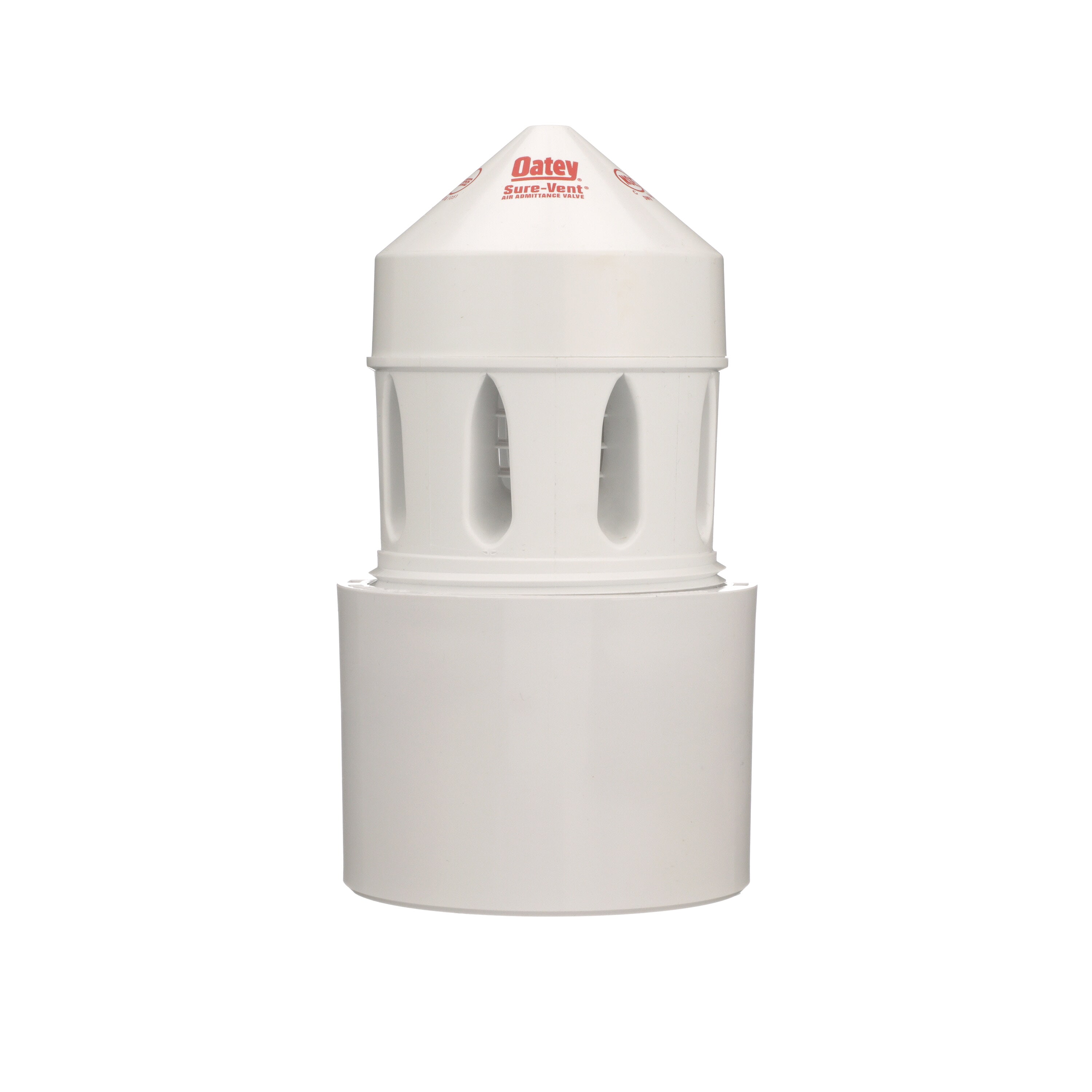 Oatey® Sure-Vent® 39223 Air Admittance Valve With 3 x 4 in SCH 40 PVC Adapter, 3 x 4 in Nominal, NPT End Style, 500 DFU Flow Rate, PVC Body