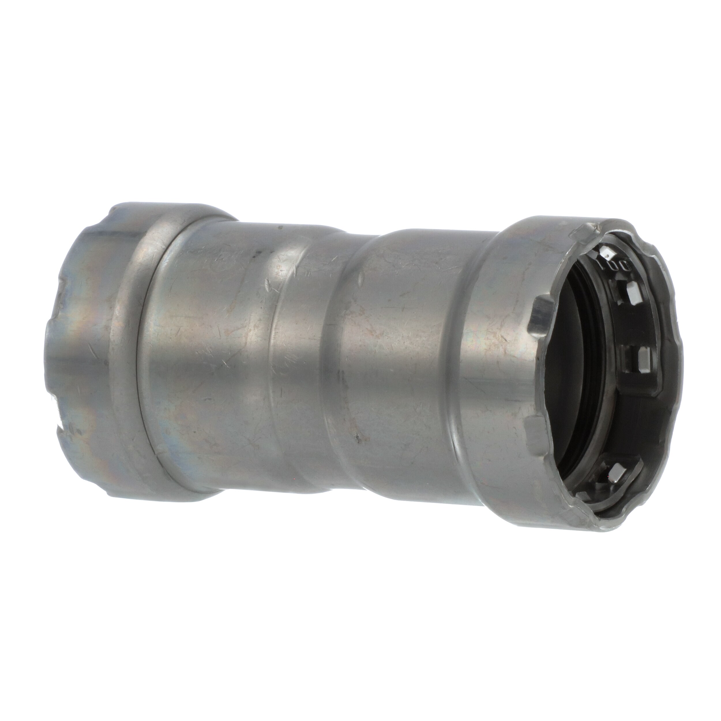 MegaPress® 25010 Pipe Coupling With Stop, 1 in Nominal, Press End Style, Carbon Steel